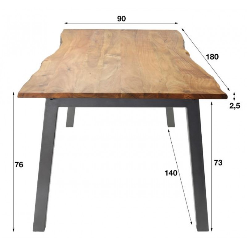 ZI Zoie Dining Table 180cm Gray